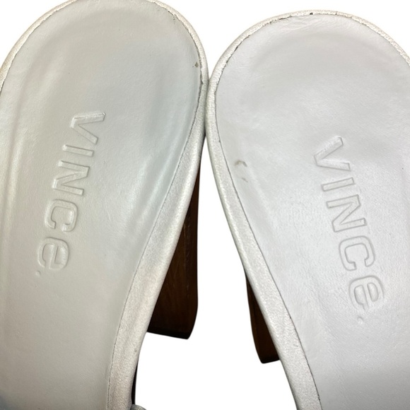 Vince Addie Leather Peep-Toe Bootie in Taupe Women’s Size 7.5 - Picture 9 of 13